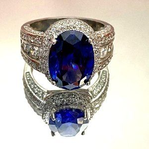 Sterling Silver Celebrity Kate Ring made with Infinite Elements Zirconia Accents